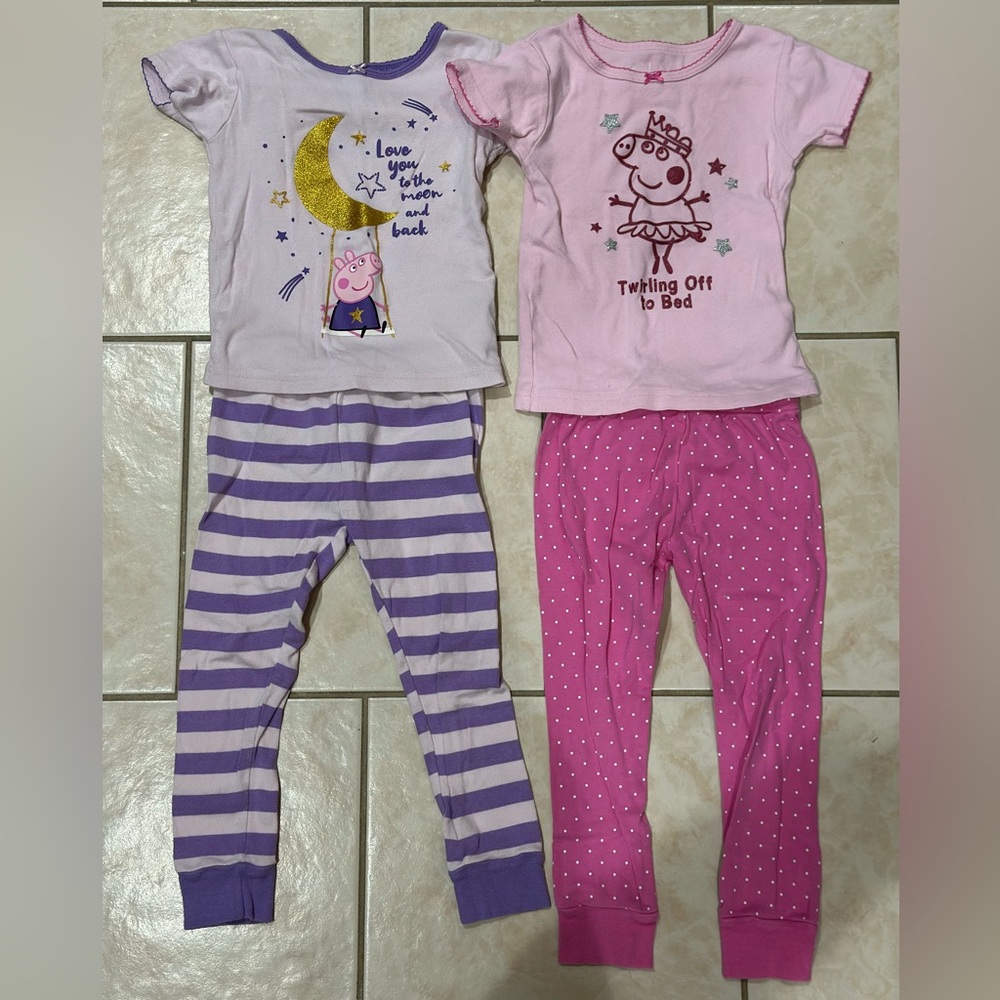 Peppa Pig Toddler Set of 2 Pajama Pairs